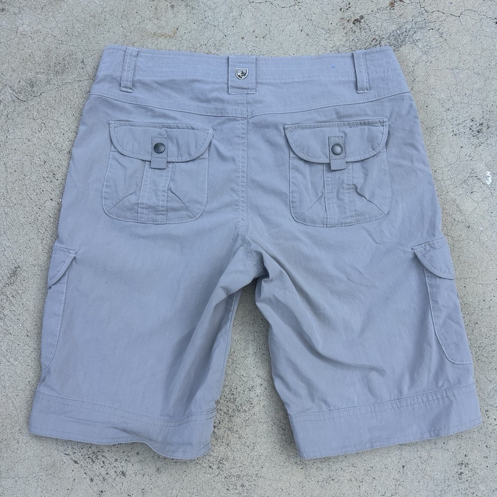 KUHL Shorts Womens 8 Bermuda Cargo Stretch Walking Hiking Beige - Picture 4 of 10
